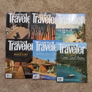 CONDE NAST TRAVELER MAGAZINE Lot Of 6 Sept 25 To Apr 26 Issues For Collectors